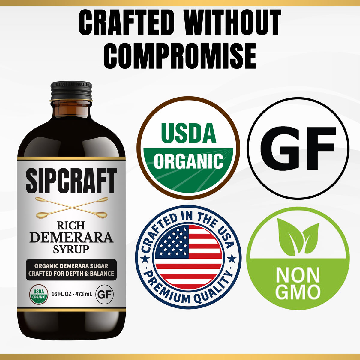 RICH DEMERARA SYRUP - 16 OUNCE